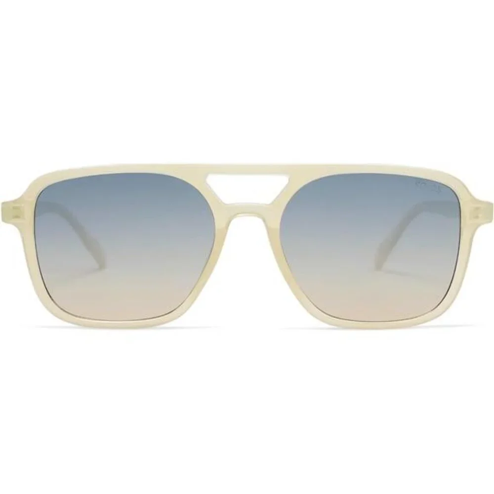 Retro Aviator Sunglasses for Women Men Yellow/Blue